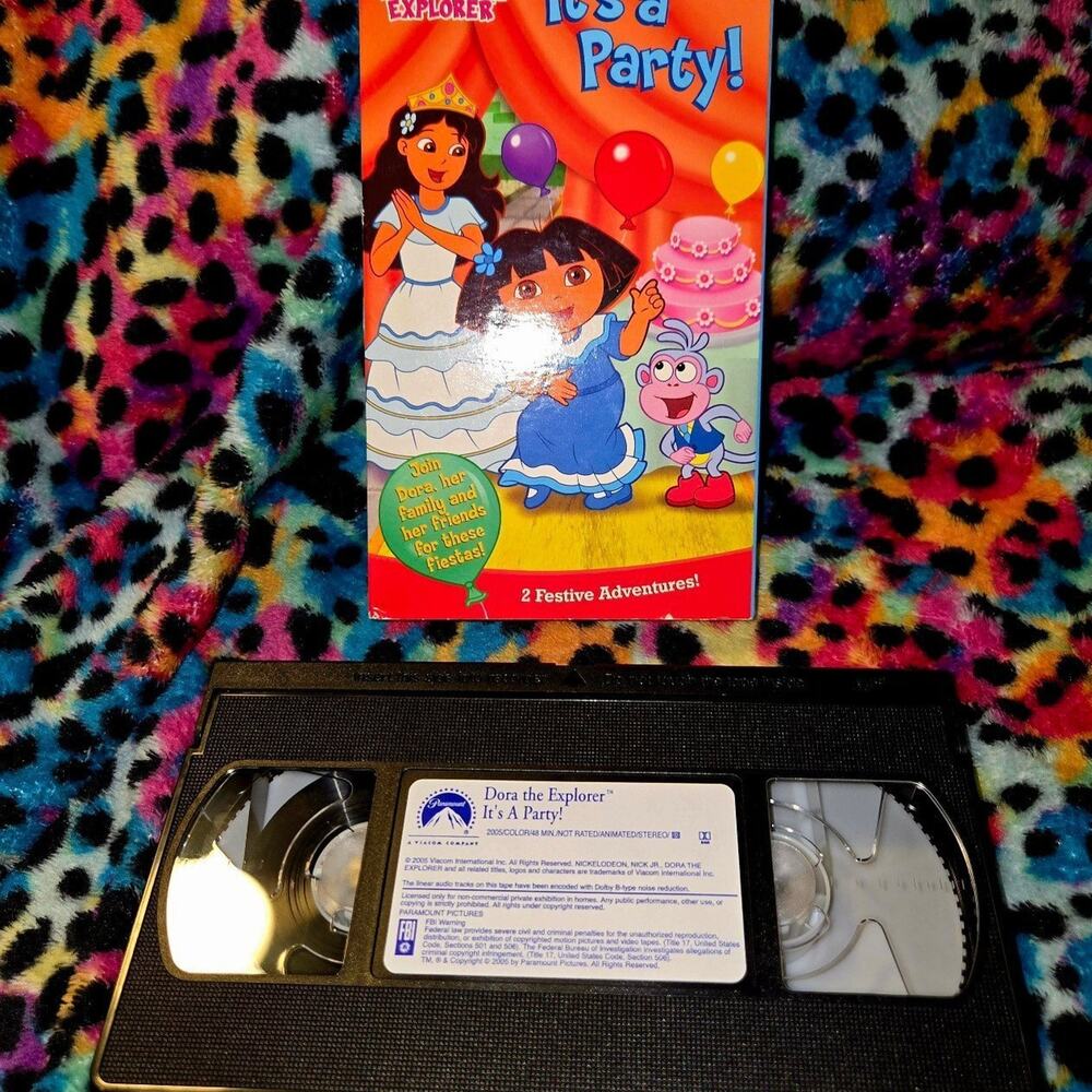 [VHS] Nick Jr. Dora The Explorer: It's a Party! - 2005